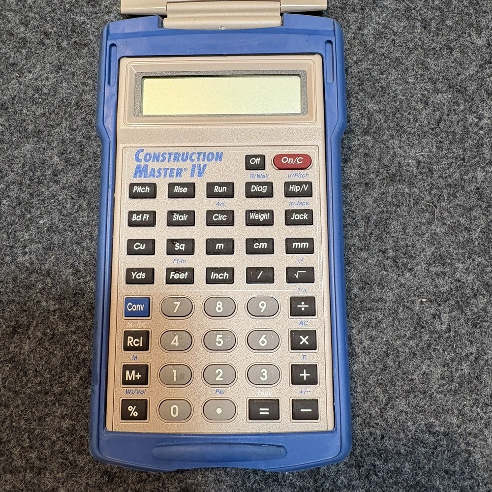 Calculated Industries Construction Master IV Calculator w/ Armadillo Gear Case